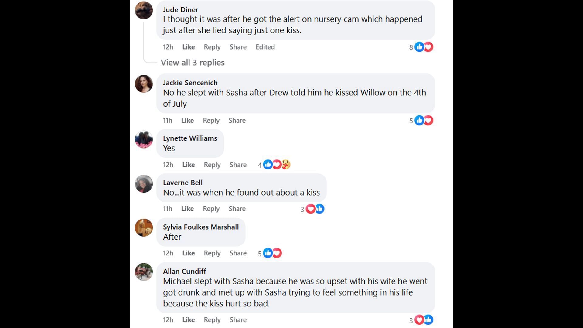 Fans voice their opinions about Willow and Michael (Image via Facebook/General Hospital Fans - Official)